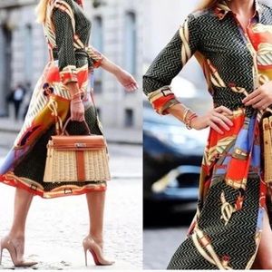 Gorgeous Zara scarf dress!